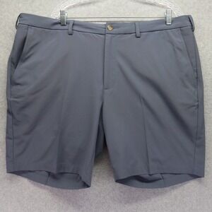 Donald Ross Shorts Mens 42 Performance Golf Chino Stretch Flex Flat Front Gray